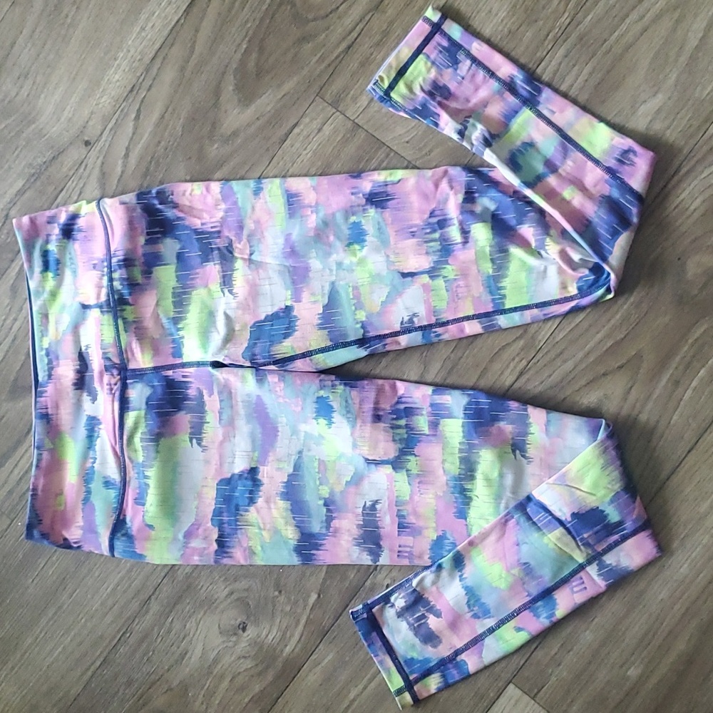 EUC VSX Sport Victoria's Secret Knockout Tights Full Length Size Small